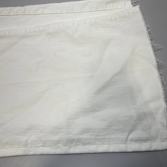 MOTHER Women’s The Hustler Roller High-Rise Jeans – White – Size 28 - Picture 4 of 10